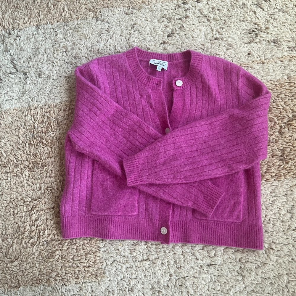 & Other Stories Alpaca/ Wool Pink Cardigan